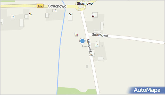 Strachowo, Strachowo, 6c, mapa Strachowo