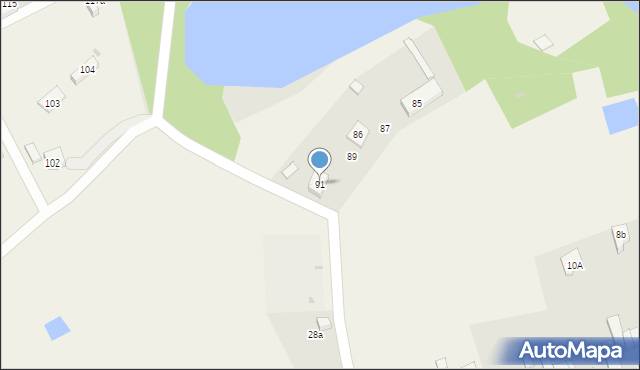 Strączno, Strączno, 91, mapa Strączno