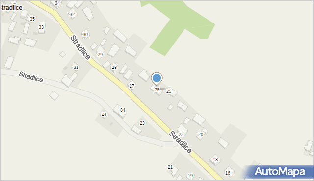 Stradlice, Stradlice, 26, mapa Stradlice
