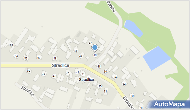 Stradlice, Stradlice, 40, mapa Stradlice