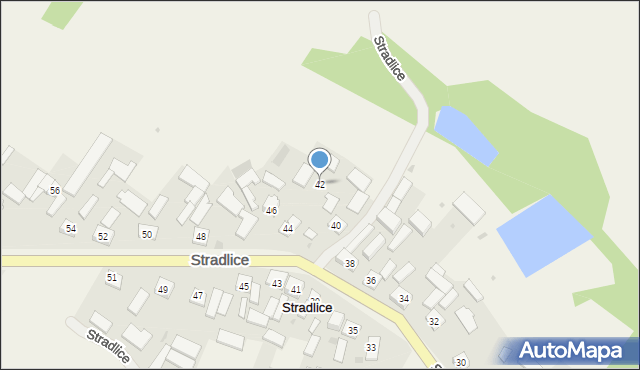 Stradlice, Stradlice, 42, mapa Stradlice