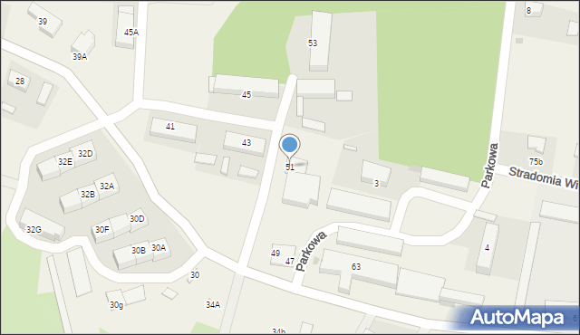 Stradomia Wierzchnia, Stradomia Wierzchnia, 51, mapa Stradomia Wierzchnia