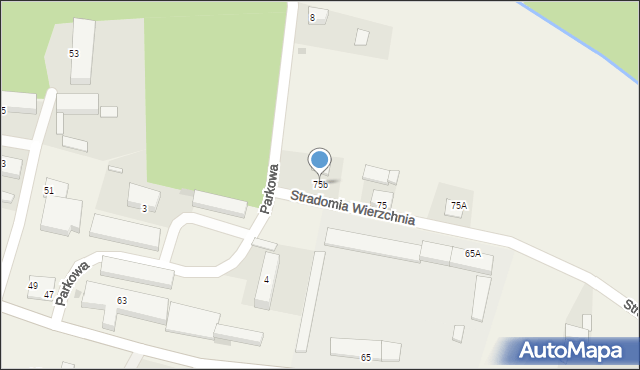 Stradomia Wierzchnia, Stradomia Wierzchnia, 75b, mapa Stradomia Wierzchnia