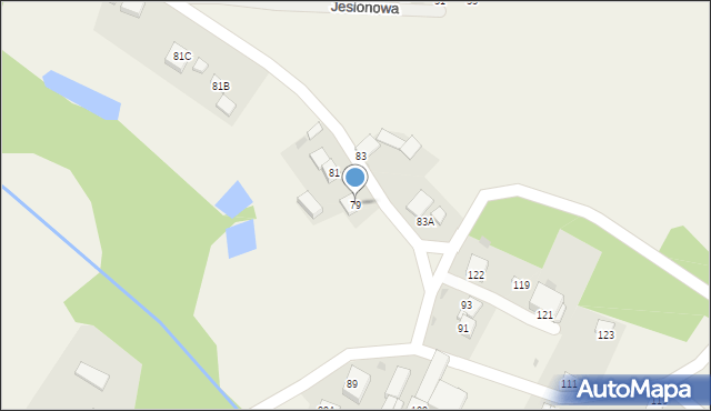 Stradomia Wierzchnia, Stradomia Wierzchnia, 79, mapa Stradomia Wierzchnia