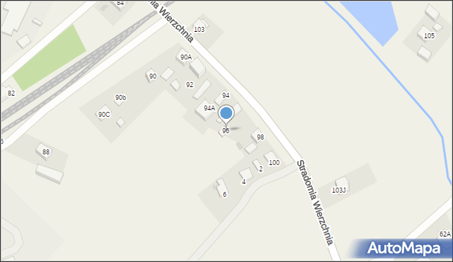 Stradomia Wierzchnia, Stradomia Wierzchnia, 96, mapa Stradomia Wierzchnia