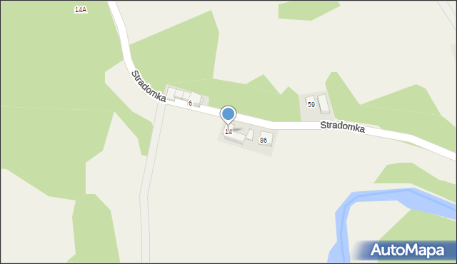 Stradomka, Stradomka, 14, mapa Stradomka