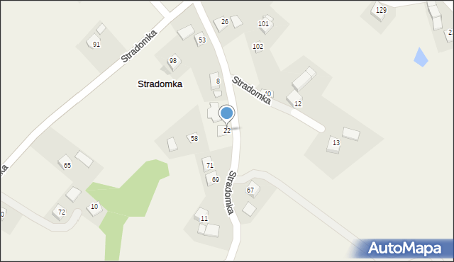 Stradomka, Stradomka, 22, mapa Stradomka