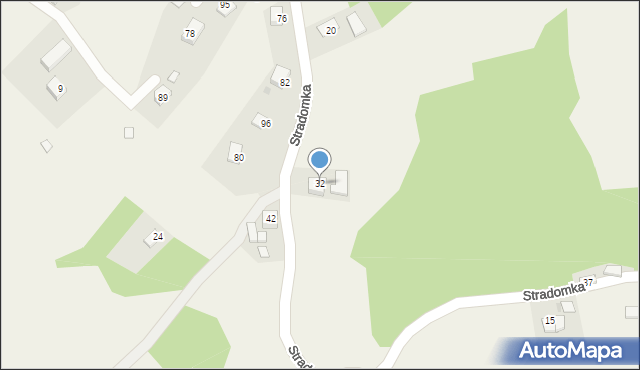 Stradomka, Stradomka, 32, mapa Stradomka