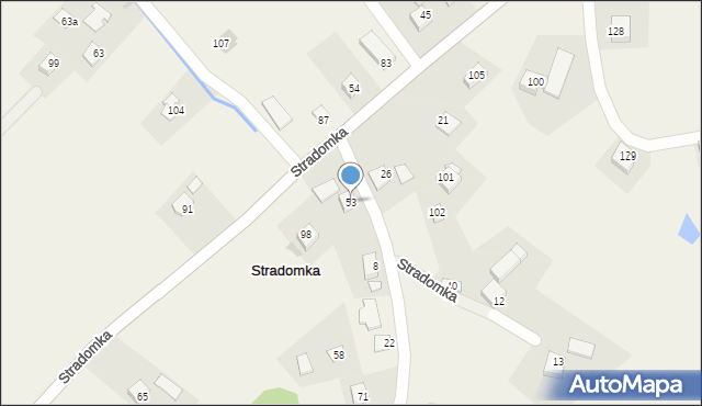 Stradomka, Stradomka, 53, mapa Stradomka