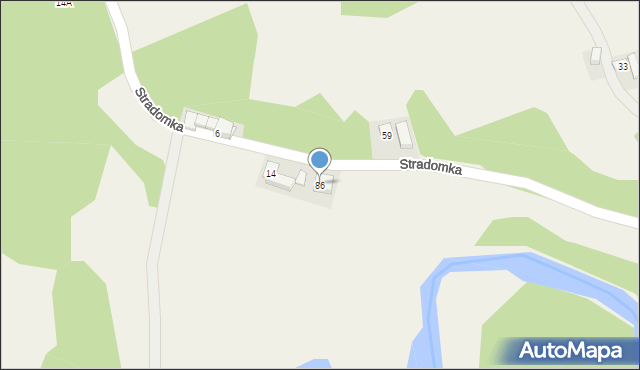 Stradomka, Stradomka, 86, mapa Stradomka