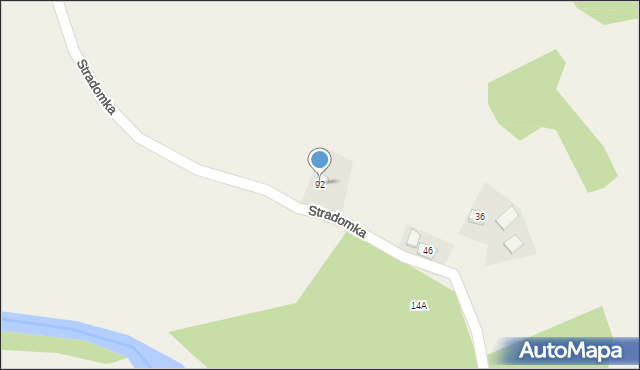 Stradomka, Stradomka, 92, mapa Stradomka