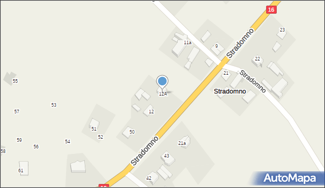 Stradomno, Stradomno, 12A, mapa Stradomno