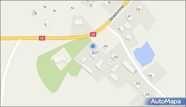 Stradomno, Stradomno, 18, mapa Stradomno