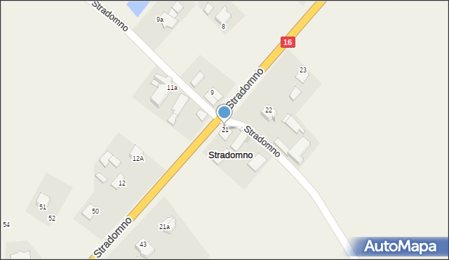 Stradomno, Stradomno, 21, mapa Stradomno