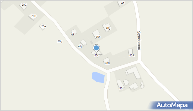 Stradomno, Stradomno, 40c, mapa Stradomno