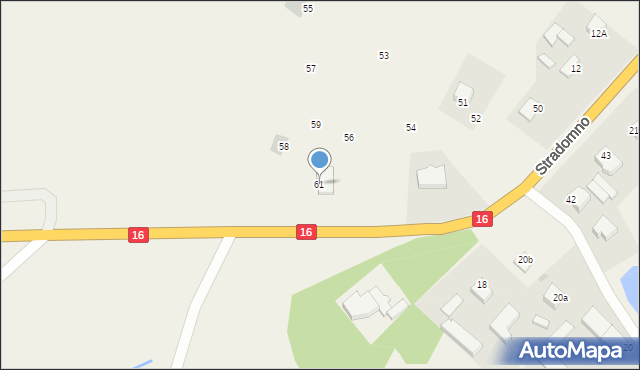 Stradomno, Stradomno, 61, mapa Stradomno