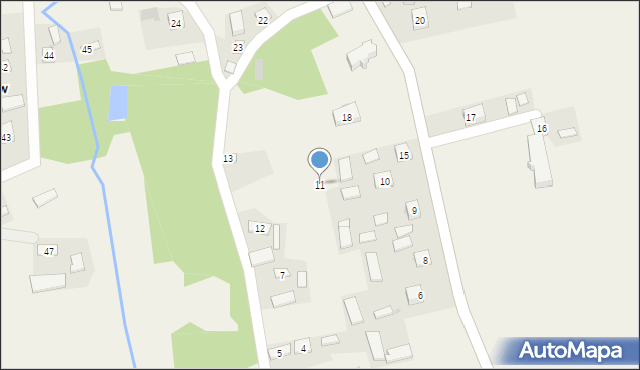 Stradów, Stradów, 11, mapa Stradów