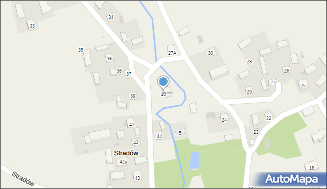 Stradów, Stradów, 40, mapa Stradów