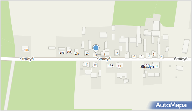 Stradyń, Stradyń, 9, mapa Stradyń