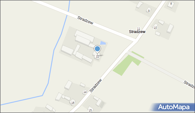 Stradzew, Stradzew, 12, mapa Stradzew