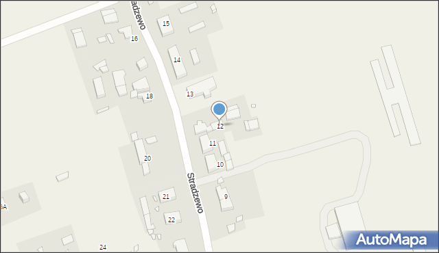 Stradzewo, Stradzewo, 12, mapa Stradzewo