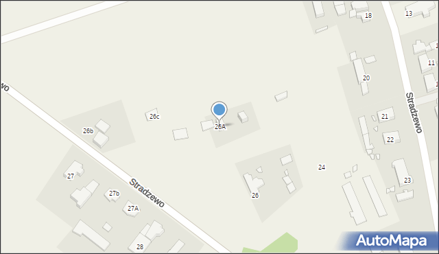 Stradzewo, Stradzewo, 26A, mapa Stradzewo