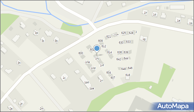 Straszęcin, Straszęcin, 1nk, mapa Straszęcin