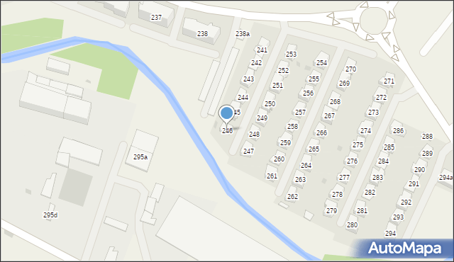 Straszęcin, Straszęcin, 246, mapa Straszęcin