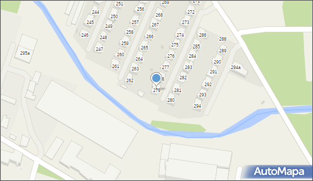 Straszęcin, Straszęcin, 279, mapa Straszęcin