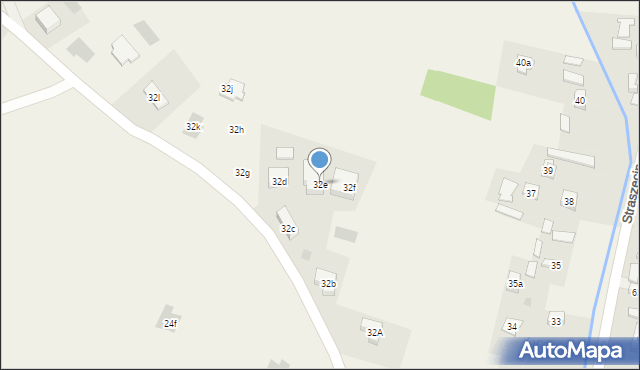 Straszęcin, Straszęcin, 32e, mapa Straszęcin