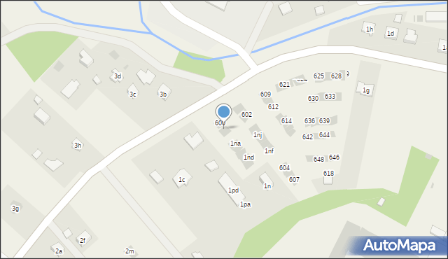 Straszęcin, Straszęcin, 601, mapa Straszęcin