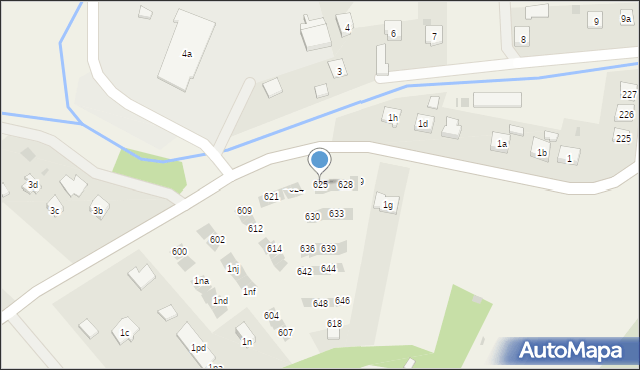 Straszęcin, Straszęcin, 625, mapa Straszęcin