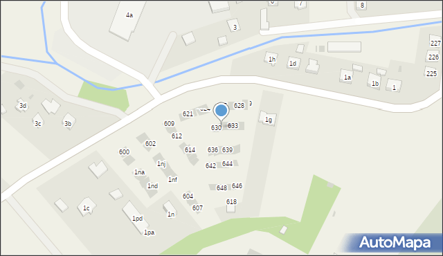 Straszęcin, Straszęcin, 631, mapa Straszęcin