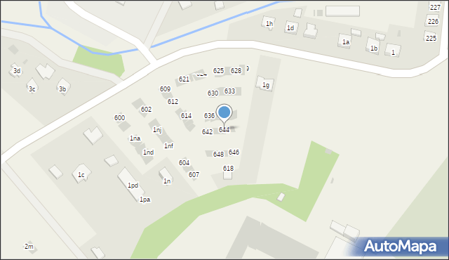 Straszęcin, Straszęcin, 644, mapa Straszęcin