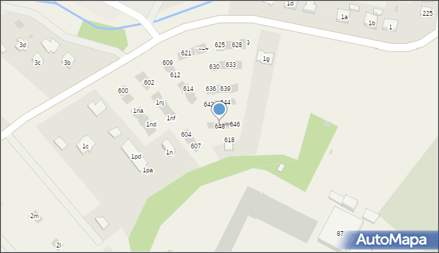 Straszęcin, Straszęcin, 648, mapa Straszęcin