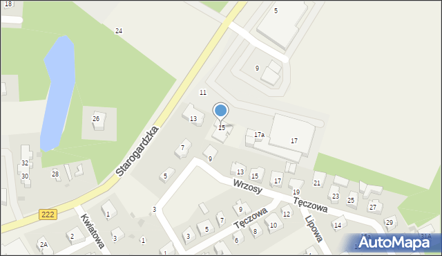 Straszyn, Starogardzka, 15, mapa Straszyn