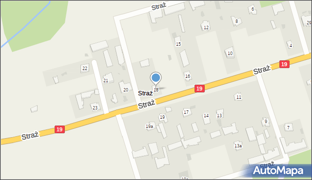 Straż, Straż, 18, mapa Straż