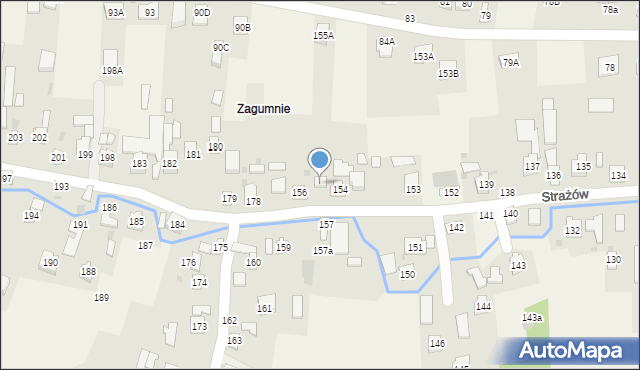 Strażów, Strażów, 155, mapa Strażów