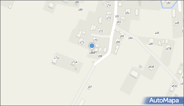 Strażów, Strażów, 168A, mapa Strażów