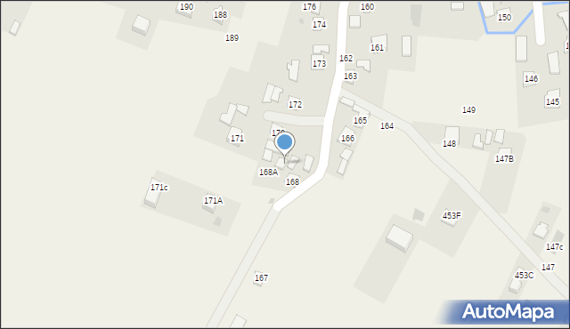 Strażów, Strażów, 169, mapa Strażów