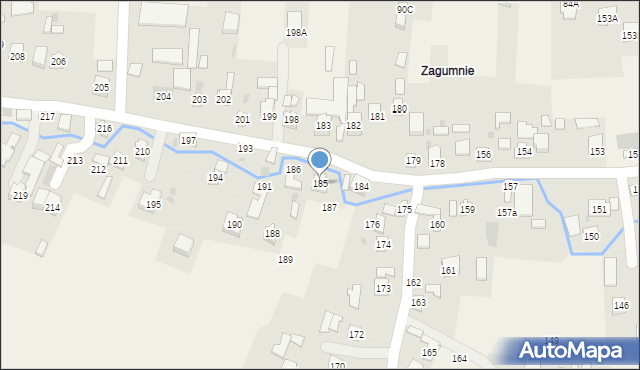 Strażów, Strażów, 185, mapa Strażów