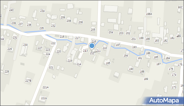 Strażów, Strażów, 212, mapa Strażów
