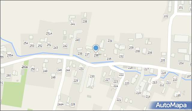 Strażów, Strażów, 236, mapa Strażów