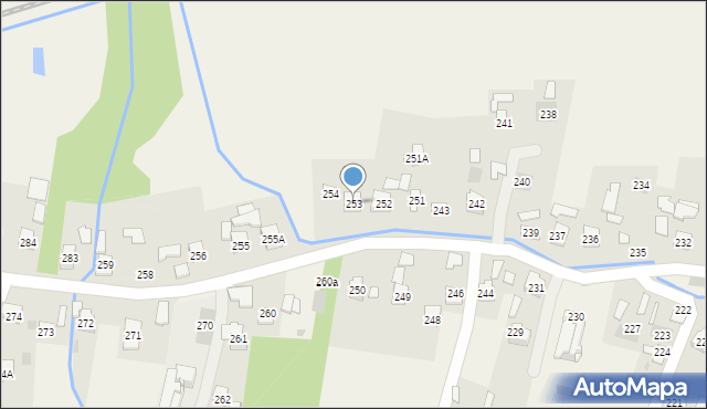 Strażów, Strażów, 253, mapa Strażów