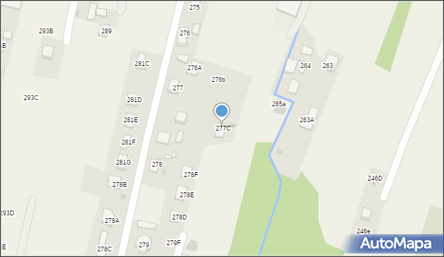 Strażów, Strażów, 277C, mapa Strażów
