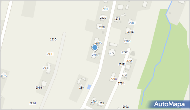 Strażów, Strażów, 278C, mapa Strażów