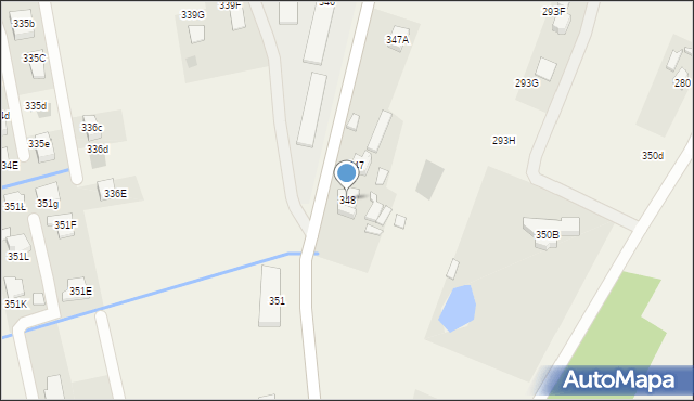 Strażów, Strażów, 348, mapa Strażów