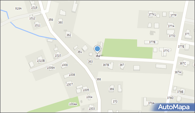 Strażów, Strażów, 364, mapa Strażów