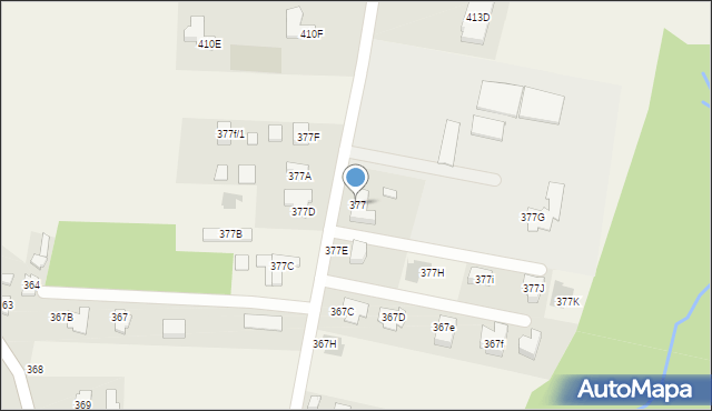 Strażów, Strażów, 377, mapa Strażów