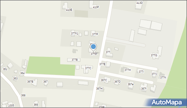 Strażów, Strażów, 377D, mapa Strażów